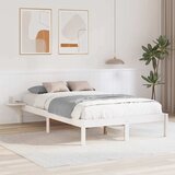  Krevetna konstrukcija Bijelo 120 x 200 cm Čvrsto borovo drvo Bijela 205.5 x 170 x 32 cm | Shoptok.si