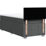  Krevet s oprugama i madracem tamnosivi 90 x 190 cm od tkanine | shoptok.hr