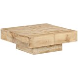 vidaXL Stolić za kavu 80 x 80 x 28 cm od masivnog drva manga | shoptok.hr