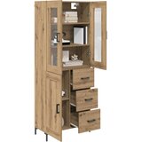  Highboard 2 kom. Umjetnički hrast 69,5 x 34 x 180 cm | shoptok.hr