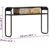  Konzolna mizica 118x30x75 cm trden predelan les | Shoptok.si