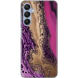  torbica silikonska print za samsung A256B galaxy A25 5G purple gold marble Cene