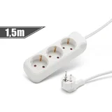 Podaljšek na 3 vtičnice 3x1,5mm 1,5m