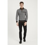 Dewberry 1039 MEN'S SWEATSHIRT-PATTERNED BLACK | shoptok.hr