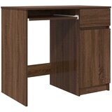  Radni stol smeđi hrast 86x49x76 cm konstruirano drvo | shoptok.hr