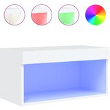 Maison Chic TV omarica - TV stojalo - Televizijska omarica z LED lučmi bela 60x30x30 cm, (21698668) Cene