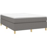  Za krevet s oprugama tamnosivi 140 x 190 cm od tkanine | shoptok.hr