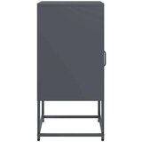 vidaXL Nočna omarica antracit 36x39x78 cm Hladno valjano jeklo | Shoptok.si