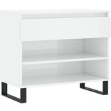 The Living Store Omarica za čevlje visok sijaj bela 70x36x60 cm inženirski les - Omarica Za Čevlje, (21453502) | Shoptok.si