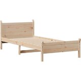 vidaXL Posteljni okvir brez vzmetnice 90x190 cm trdna borovina | Shoptok.si