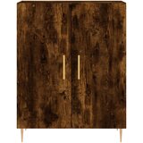  Visoka komoda dimljeni hrast 69 5x34x180 cm konstruiranog drva | shoptok.hr
