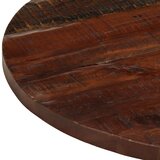 Stolna ploča Ø 80 x 2,5 cm okrugla od masivnog obnovljenog drva | shoptok.hr