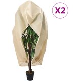 vidaXL Navlake za biljke od flisa s patentom 2 kom 70 g/m² 1 55x1 55 m | shoptok.hr