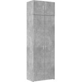 Ormarić za pohranu boja betona 70x42,5x225 cm konstruirano drvo | shoptok.hr
