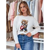DStreet Swter damski one size oversize z misiem MISLOOK biały Cene