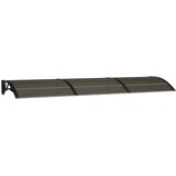 Nadstrešnica za vrata crna 300 x 75 cm polikarbonatna | shoptok.hr