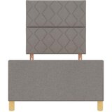  Krevetna konstrukcija Sivo-smeđa 100 x 200 cm tkanina | shoptok.hr