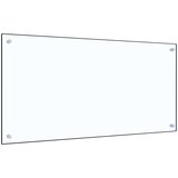 vidaXL Kuhinjska zaščitna obloga prozorna 100x50 cm kaljeno steklo | Shoptok.si