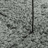  Čupavi moderni tepih s visokim vlaknima zeleni Ø 100 cm | shoptok.hr