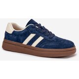 EVENTO Women's Suede Sneakers on Platform Dark Blue Sylviona | shoptok.hr
