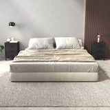 vidaXL Nočna omarica 2 kosa črna 36x30x54 cm trdna borovina