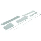 Sortirani beli plastični vezici 100-300 mm, 250 kosov, najlon, UV odporni, (5000121662)