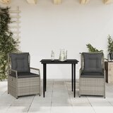  3-dijelni vrtni blagovaonski set svjetlosivi od poliratana | shoptok.hr