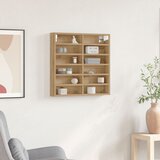 vidaXL Vitrine Cabinet Obrtni hrast Trden hrastov les Srednje Police | Shoptok.si