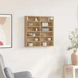 vidaXL Vitrine Cabinet Obrtni hrast Trden hrastov les Srednje Police