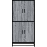  Visoka ploča siva Sonoma 68x35x139 cm Konstruirano drvo | shoptok.hr