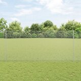 vidaXL Zavarena žičana ograda s 44 U postovima Siva 1.4x50 m Čelik Cijene