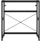  Za kupaonski umivaonik crni 79 x 38 x 83 cm željezni | shoptok.hr