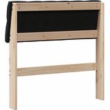  Tapecirani uzglavlje Crna 80 cm Čvrsto borovo drvo | Eponuda.ba