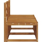  2 Komad Srednja sofa za van Čvrsto drvo akacije Prirodna | shoptok.hr