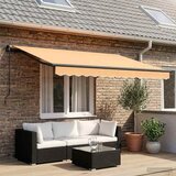  Skrovita tenda Pijesak 2,5 x 2 m tkanina | shoptok.hr