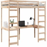  na kat Prirodna 90 x 190 cm Čvrsto borovo drvo | shoptok.hr