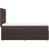  Krevet s oprugama i madracem tamnosmeđi 100 x 200 cm od tkanine | shoptok.hr