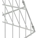  Kavez za zečeve Srebrno 650 x 100 x 85 cm Cinkani čelik | shoptok.hr