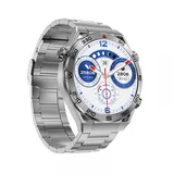 Smart Watch DT Ultramate srebrni (crna silikonska i srebrna metalna narukvica)