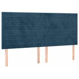  Okvir za krevet bez madraca tamnoplavi 200x200 cm baršunasti | shoptok.hr