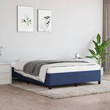 Maison Chic Posteljni okvir - Dvoposteljna postelja - Zakonska postelja brez vzmetnice moder 140x190 cm blago-J12245, (21768595) | Shoptok.si