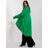 Fashion Hunters Green women's knitted cardigan Cene