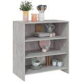 vidaXL komoda betonsko siva 70x40,5x75 cm iverna plošča | Shoptok.si