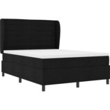  s opruga kutije s madracem Crna 140 x 190 cm tkanina | shoptok.hr