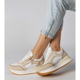 D/CEO marka niezdefiniowana White sneakers with gold detail and studs Urlana | Shoptok.si