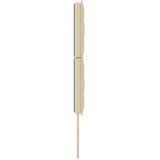  LED glava kreveta S LED lampica Krema 144 cm Poliester - Krema 140 cm Visoki uzglavlje | shoptok.hr