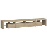 TV ormarić s LED svjetlima boja hrasta sonome 260x36,5x40 cm | Eponuda.ba