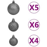 vidaXL Umjetno božićno drvce Zelena 30 x 30 x 120 cm PET | shoptok.hr