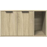  Kutija z mačji pijesak boja hrasta 80x50x45cm konstruirano drvo | shoptok.hr