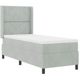  Krevet s opruga kutije Svijetlo siva 80 x 200 cm Baršun | shoptok.hr